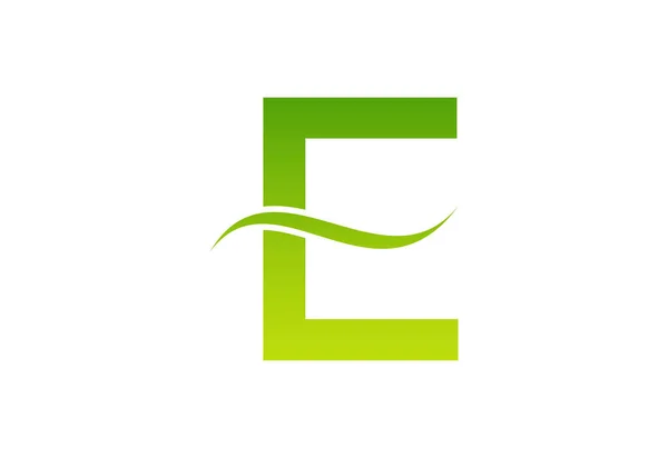 Дизайн Логотипу Градієнтної Електронної Літери Маком Векторні Ілюстрації — стоковий вектор