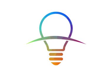 Düşük Poli ve Ampul logosu tasarımı, Vektör tasarımı konsepti