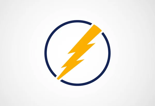 Электрологотип Молния Освещения Шаблон Логотипа Громовержца Векторная Иллюстрация — стоковый вектор