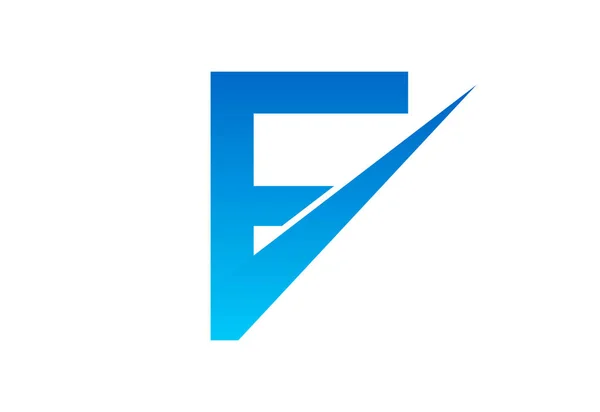 Projeto Logotipo Letra Gradiente Com Swoosh Ilustração Vetor —  Vetores de Stock