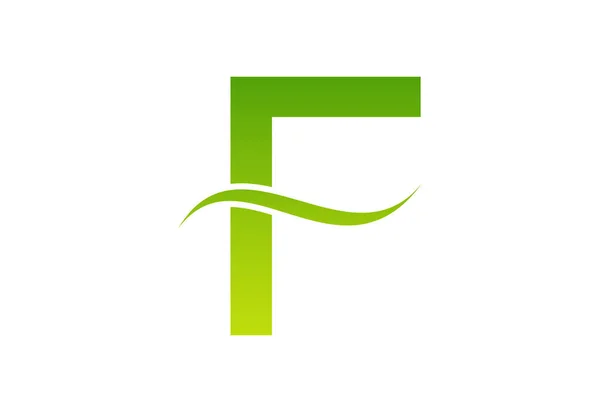 Gradyan Harf Logosu Tasarımı Swoosh Vektör Çizimi — Stok Vektör