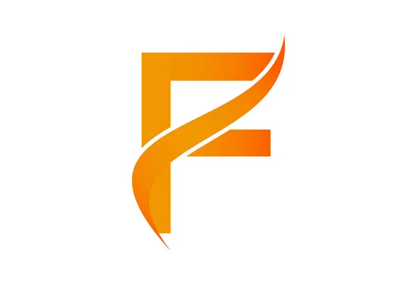 Projeto Logotipo Letra Gradiente Com Swoosh Ilustração Vetor —  Vetores de Stock