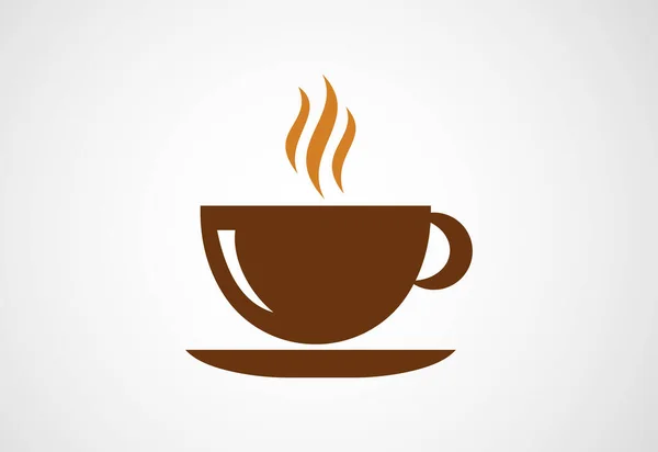 Koffie Winkel Restaurant Logo Ontwerp Vector Ontwerp Concept — Stockvector
