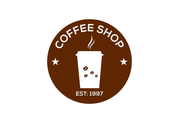 Кофейня Дизайн Логотипа Ресторана — стоковый вектор