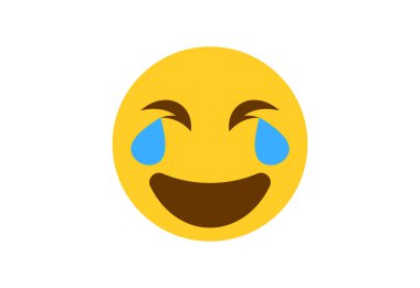 Yuvarlak sarı karikatür balonu sosyal medya sohbet tepkileri, ikon şablon yüz yaşı, üzgün gülümseme, aşk sarılması, Lol gibi, kahkaha emoji karakter mesajı, Vektör illüstrasyonu