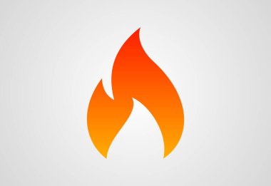 Yaratıcı Ateş Alevi logosu tasarımı, Vektör tasarımı konsepti