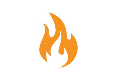 Yaratıcı Ateş Alevi logosu tasarımı, Vektör tasarımı konsepti