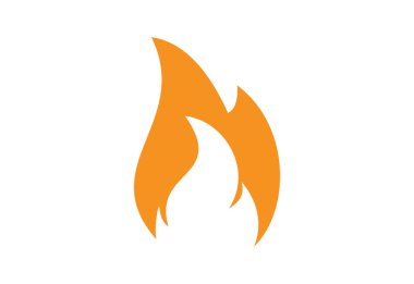 Yaratıcı Ateş Alevi logosu tasarımı, Vektör tasarımı konsepti