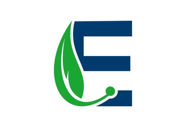 創造的なシンボル ベクトルデザインテンプレートと初期のE文字のロゴ — ストックベクタ