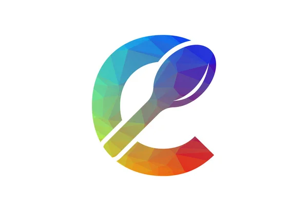 Логотип Низького Полі Початкової Літери Креативним Символом Шаблон Векторного Дизайну — стоковий вектор
