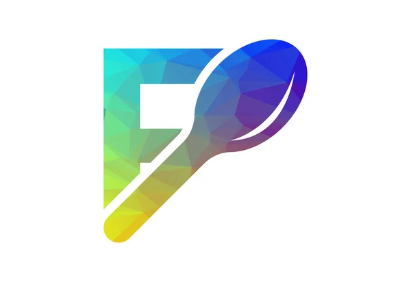 Low Poly Initial Letter Logo Met Creatief Symbool Vector Ontwerp — Stockvector