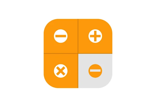Creative Calculator Logo Icon Vector Design Template — Stock Vector