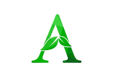 Low Poly ve baş harf logo tasarım şablonu, Vektör illüstrasyonu