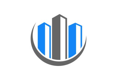 Emlak evi logosu tasarımı, vektör tasarımı konsepti