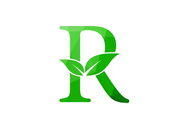 Шаблон Дизайну Логотипу Низької Полі Початкової Літери Векторні Ілюстрації — стоковий вектор