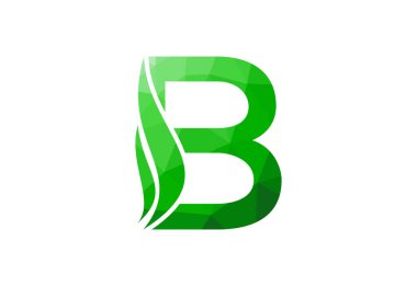 Düşük yalan makinesi ve B harfi logo tasarımı, Vektör tasarımı konsepti