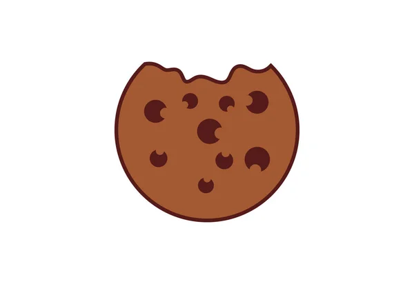 创意初始饼干 小吃形状标志设计 向量设计模板 — 图库矢量图片