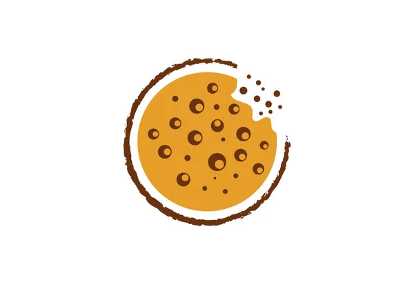 创意初始饼干 小吃形状标志设计 向量设计模板 — 图库矢量图片