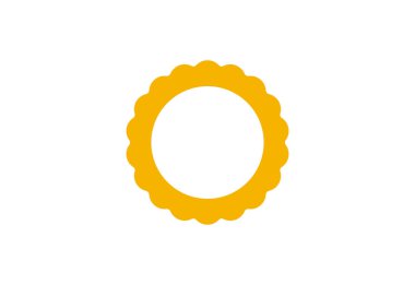 Güneş logosu, vektör tasarımı kavramı