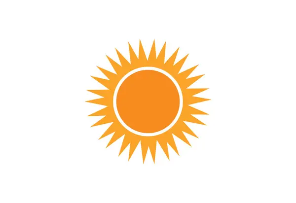 Sun Logo Vektordesign Konzept — Stockvektor