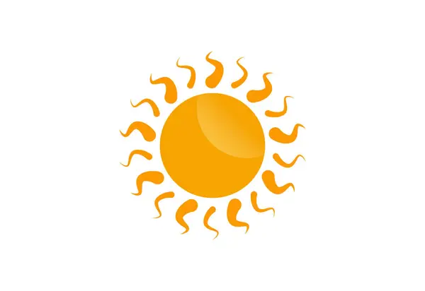 Sun Logo Vector Design Concept — Stock Vector