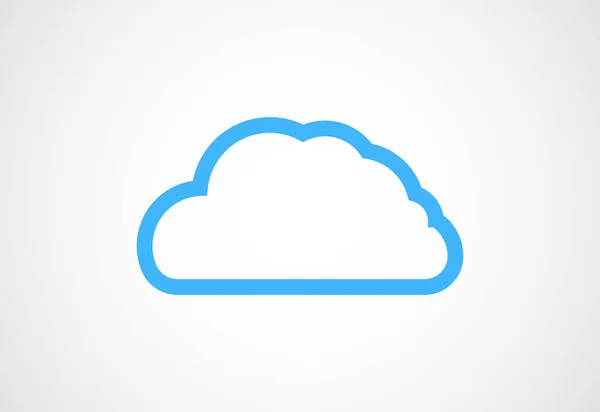 Дизайн Логотипа Solid Cloud Шаблон Векторного Дизайна — стоковый вектор