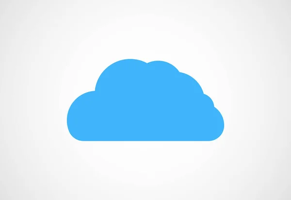 Σχεδιασμός Λογότυπου Solid Cloud Διανυσματικό Πρότυπο — Διανυσματικό Αρχείο