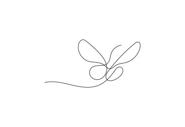 Devamlı Kelebek çizimi çizimi, vektör tasarımı konsepti