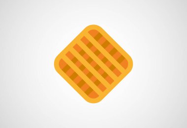 Bisküvi, kraker, gıda logosu tasarımı, Vektör tasarımı kavramı