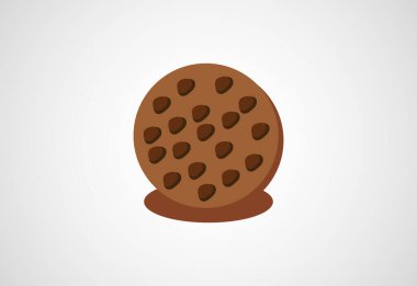 Bisküvi, kraker, gıda logosu tasarımı, Vektör tasarımı kavramı