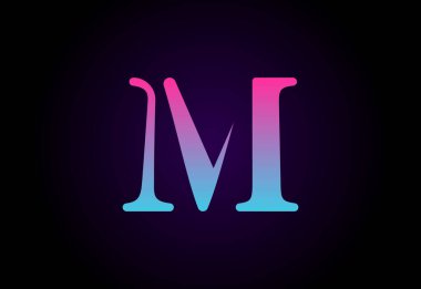 Soyut M harfi logo tasarımı, modern logo fikir işareti. Vektör tasarımı kavramı