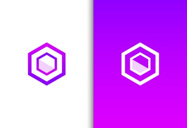 Soyut Modern Renkli Minimalizm logosu tasarımı, Vektör illüstrasyonu