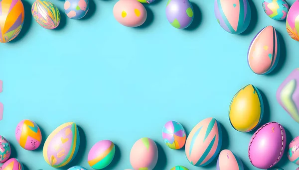 Beautiful Photo Creative Easter Eggs — Stock Photo, Image
