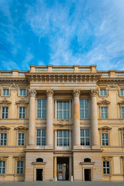 Літопис Берлінського Міського Палацу Він Фасаді Входом Музею Берлін Німеччина — стокове фото