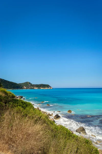 Gyönyörű Strand Leukada Island Görögország — Stock Fotó