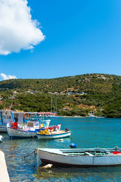 Lefkada Adasındaki Güzel Sivota Köyü Yunanistan Telifsiz Stok Fotoğraflar