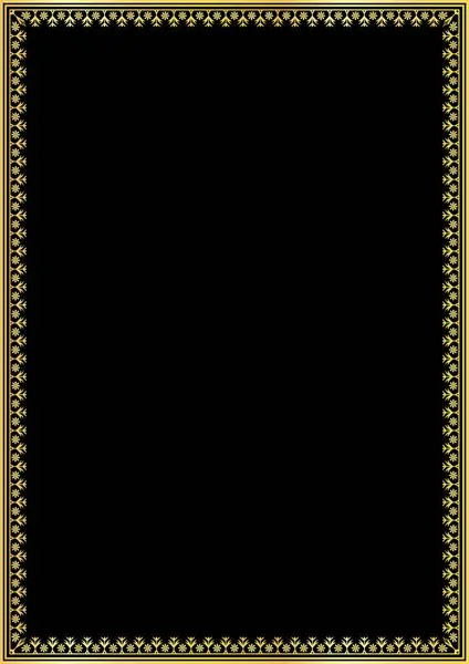 Altın süslemeli lüks çerçeve çerçeve tasarım vektörü