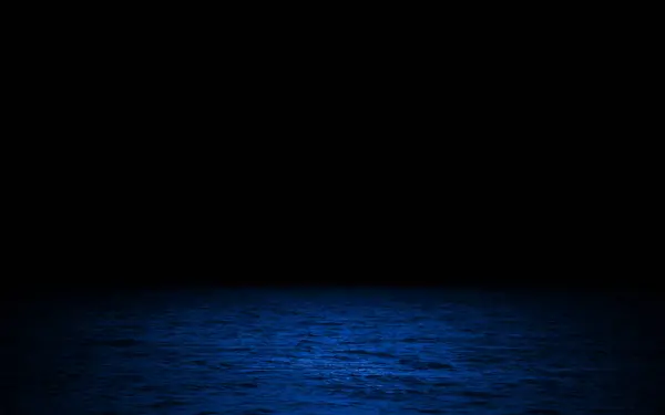 Gece açık deniz manzarası mavi deniz suyu arka plan vektör illüstrasyonu koyu duvar kağıdı ay ışığı yansıması