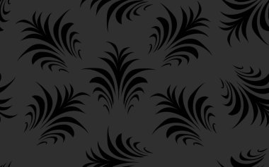 El çizimi pürüzsüz desen soyut modern siyah desen koyu arkaplan duvar kağıdı tasarımı tekstil kağıt baskı