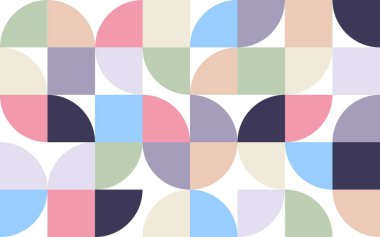 İskandinav soyut rengi İsviçre geometrik şekli dikişsiz dikdörtgen kare daireler temiz şekil mordern yaratıcı biçim vektör dokusu arka plan kağıdı