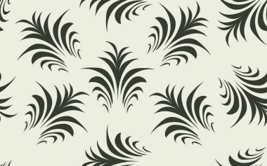 Çiçeksel çay yeşil mos renksiz çimen desenli el modern fasyonable renk antika 90 'ların vektör dokusu kumaş kağıt baskı ambalajı arka plan kağıdı