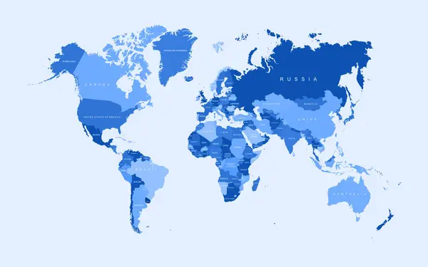 Dünya haritası vektörü sınır coğrafya kıtası küresel iş seyahatini dünya çapında düz grafik dünya gezegenini belirtiyor