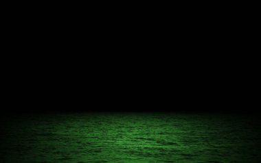 Night light sea background green light water background dark theme moon light reflection backgrounds clipart