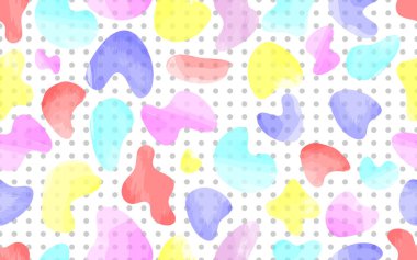 Suluboya soyut renksiz desen çocuksu desen kumaş kumaş kağıt baskı ambalaj noktaları