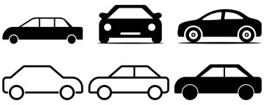 Otomobil ikonu araç aktarımı çevre dostu seyahat trafiği trafik hızı uyarı işareti düz tasarım sembolüne izin vermiyor