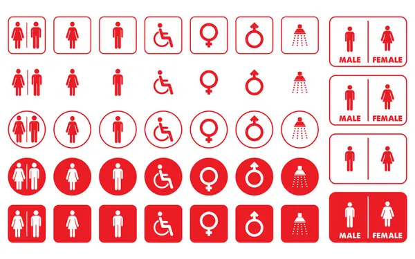 Hijyenik ikon erkek işaret sembolü. Tekerlekli sandalye. Renk simgesi.