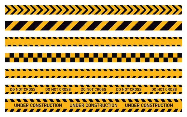 Web sitesi yol uyarısı için sarı uyarı bariyeri uyarısı. Saydam arkaplan üzerinde inşaat güvenliğinin dikkati altında çalışan siyah metin.