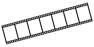 Film şeridi ikonu sineması Negatif makaralı film kaset fotoğraf şeridi şeffaf arkaplan çerçevesi üzerinde izole siyah beyaz film şeridi retro tarzı silüet grafik kaynak tasarımı