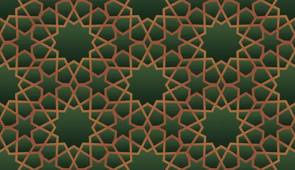 İslami desensiz renksiz altın rengi yeşil 3d desen geometrik dekoratif Müslüman süslemesi İslami kumaş kumaş kağıt baskısı