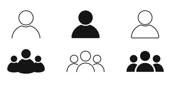kullanıcı simgesi tanımlı kişi profili kişisi kişisi kişilerle temas grubu ana hatlarını sosyal üye ortaklık takım çalışması insan işaret sembolü web düğmeleri düz vektör ilülasyonu